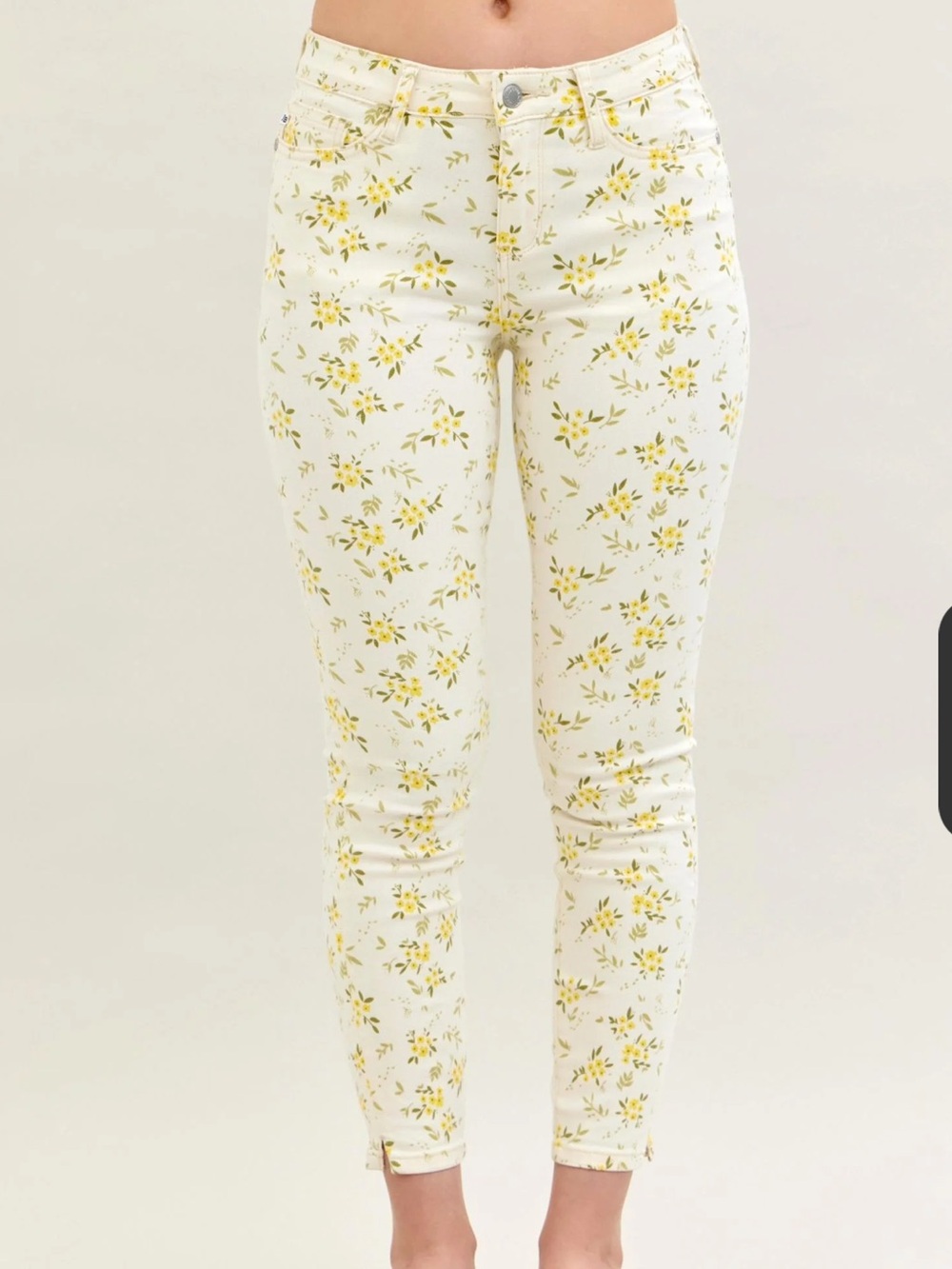 Judy Blue Golden Meadow Mid Rise Skinny Jeans